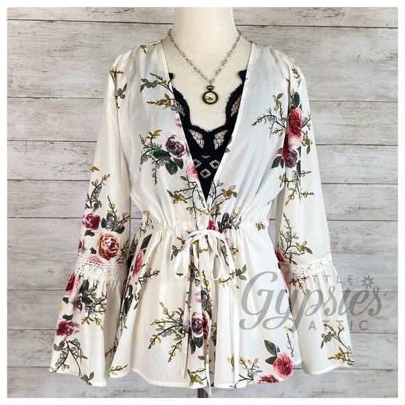 DAVI & DANI Tops - Aloha Kimono Top from Davi & Dani